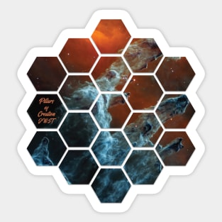 Pillars of Creation (MIRI Image) : James Webb Space Telescope Sticker